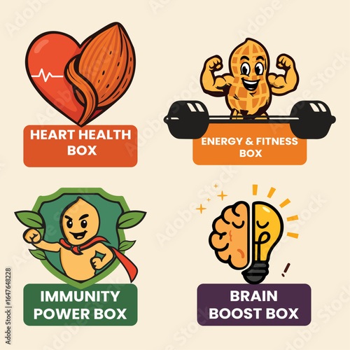 A cute set of retro food icons with a vintage cartoon design for a menu card illustration