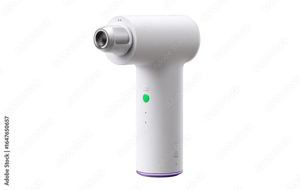 Fototapeta premium A white device with a green light on it