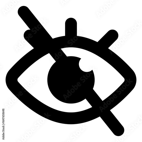 Crossed Out Eye Icon