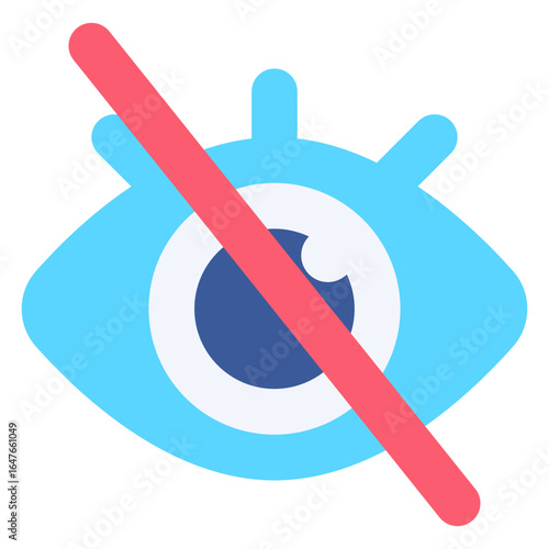 Crossed Out Eye Icon