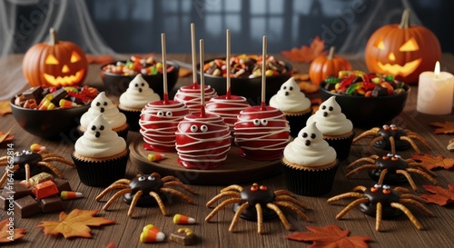 Delicious Halloween Treats Spooky Desserts and Candies, Perfect for Parties and Trick-or-Treating