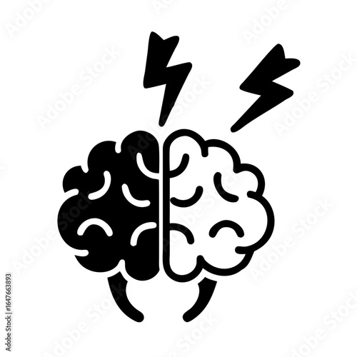 Brain under pressure illustration symbolizing stress, anxiety, or mental breakdown