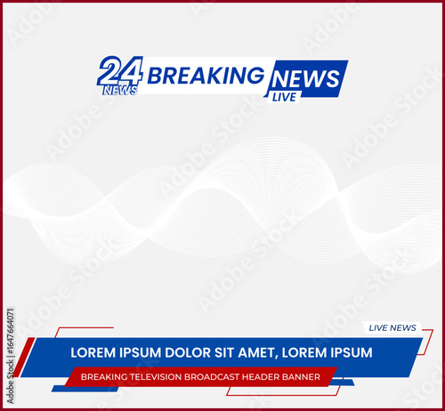 Info Bar and Title Lower Third Vector. Functional and stylish vector set of lower third info bars and titles. 