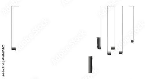 Piano keys black and white design