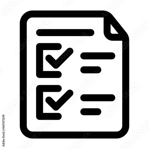 Tableau sur toile checklist icon