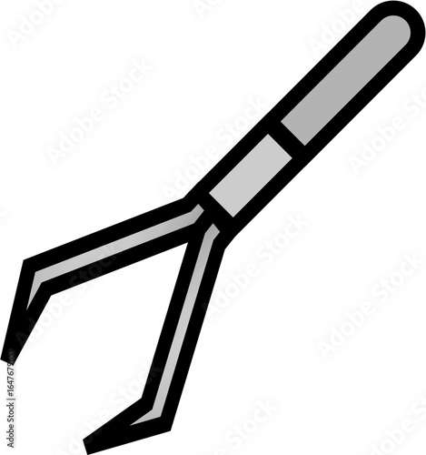 Gardening hand tool with pointed forked prongs for soil cultivation  