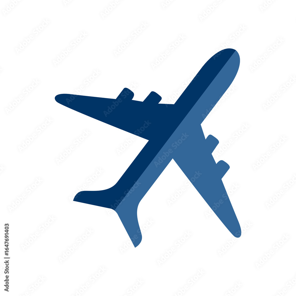 Obraz premium airplane icon isolated on transparent background