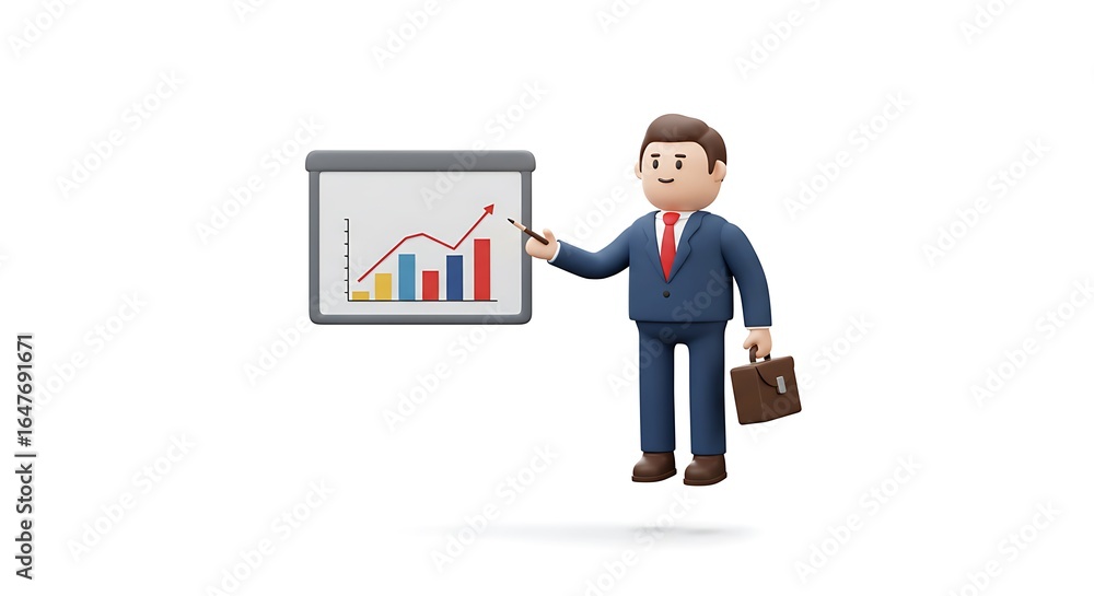 Business presentation growth chart Business presentation growth chart