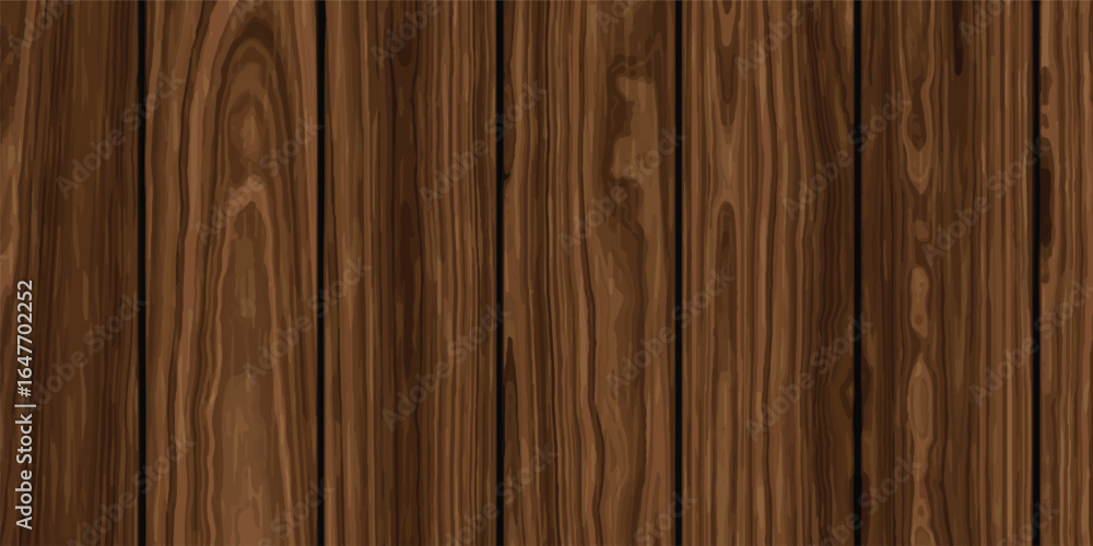 Obraz premium Realistic Brown Wood Plank Seamless Background – Natural Timber Grain Texture for Rustic Wall Panels, Flooring, and Furniture Design