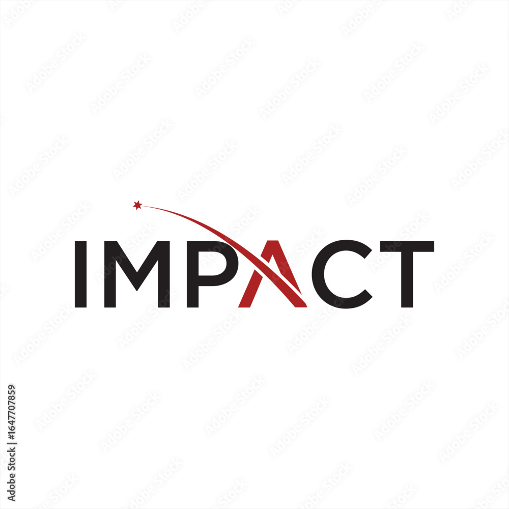 Fototapeta premium Impact logo design vector template