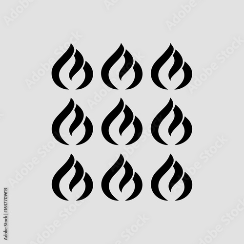 Flame Vector Pattern