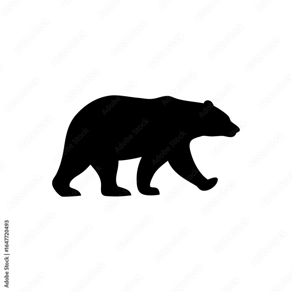 Fototapeta premium silhouette of a bear