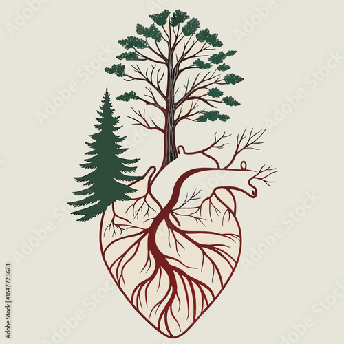Evergreen” vector icon