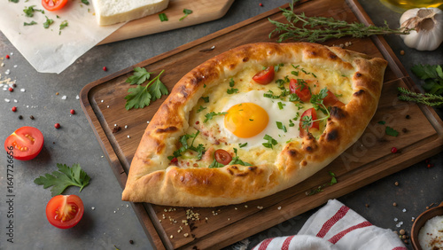 Adjarian Khachapuri – Rich, Cheesy, and Delicious