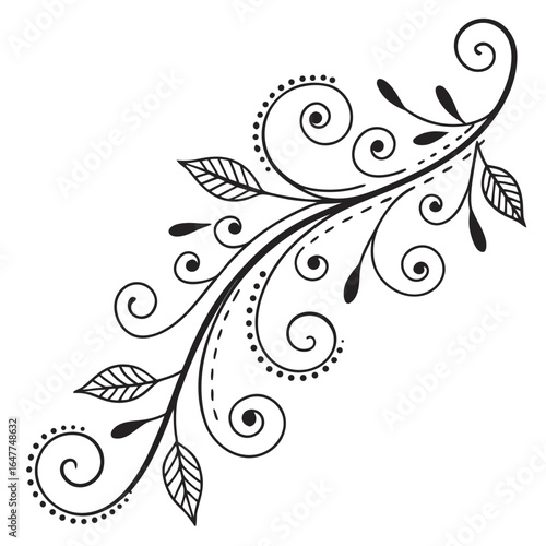 Abstract floral design