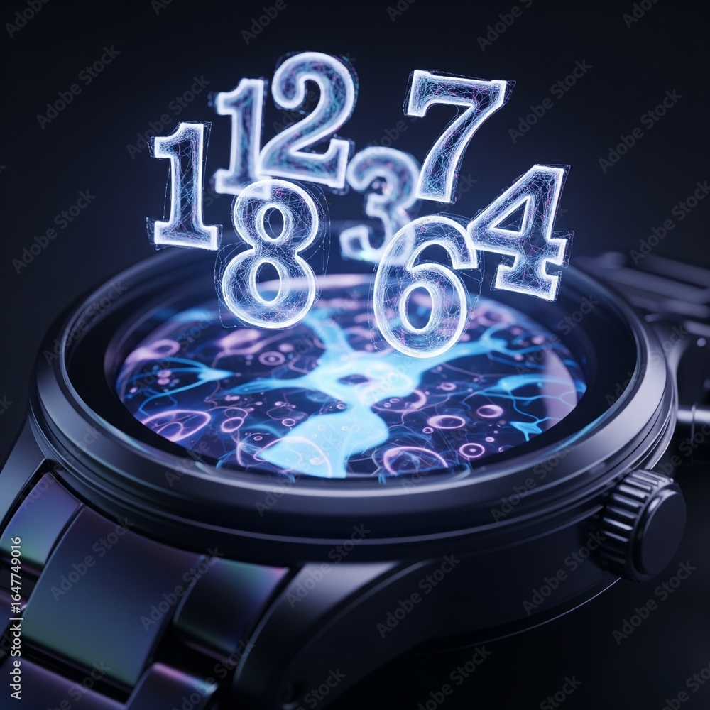 Fototapeta premium Liquid Hologram Watch