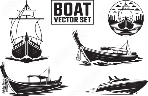 Explore diverse watercraft: sailboats, longtail, speedboats, and more!