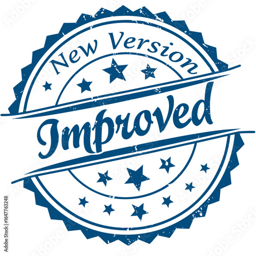 New Version Improved Badge Seal Business Product Enhancement Marketing