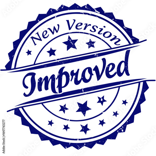 New Version Improved Badge Seal Business Product Enhancement Marketing