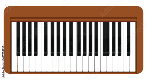 piano keys vector illustration