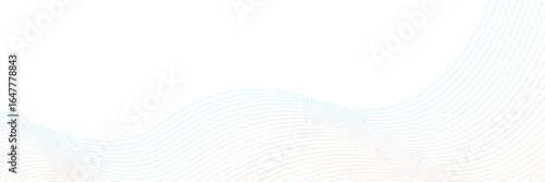 Abstract background with colorful gradient wave lines on a white backdrop.