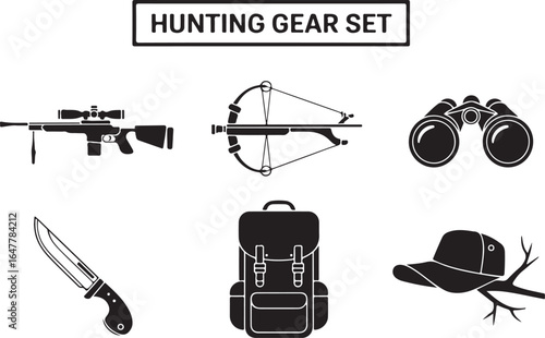 Essential hunting gear set for outdoor adventure