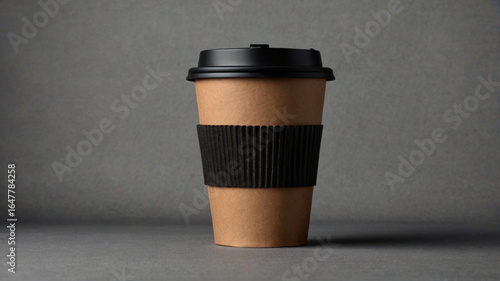  Coffee Cup with Black Lid