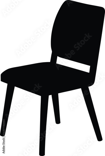 Chair silhouette vector art illustration
