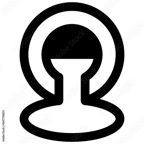 Sewage. Outlined stroke vector icon with black-filled details.