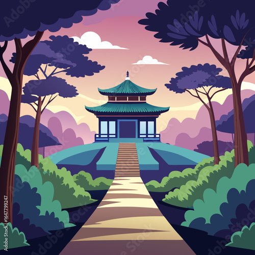 pavilion in the garden