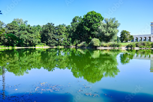 Beautiful nature in the Czech Republic, Pohansko chateau. Trip in nature.