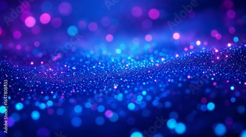 Abstract blue glitter background