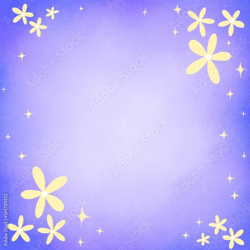 blue floral background