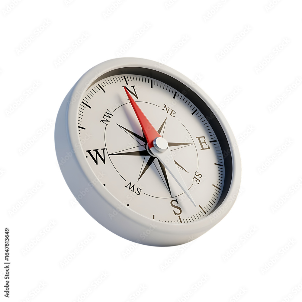 3D Render of a Classic Compass: Navigation, Direction, Exploration, Guidance isolated on transparent background 3D Render of a Classic Compass: Navigation, Direction, Exploration, Guidance isolated on transparent background