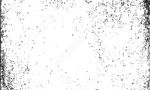 Distressed white paper texture with speckle grain dots and noise particle overlay. Grain noise particles with dirty speckle grunge texture on white background design . Speckle grain dot pattern with 