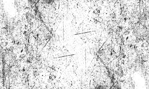 Black and white grunge vector background with dusty scratched texture effect. Abstract gritty grunge background with black and white vector texture design