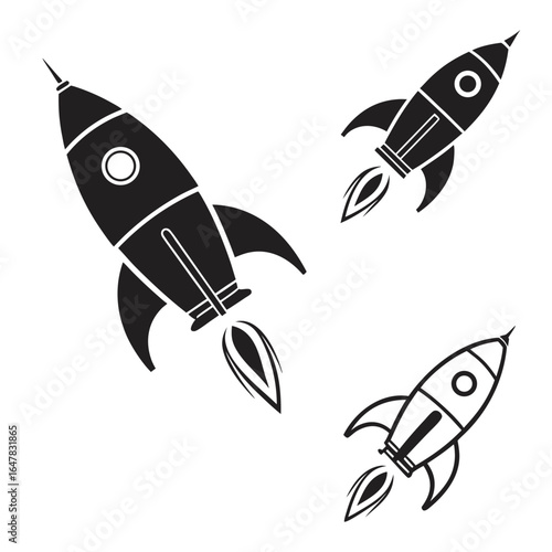 rocket vector illustration