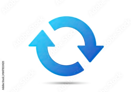 Blue circular arrows indicating refresh or reload isolated on white background Free Download Blue circular arrows indicating refresh or reload isolated on white background - GFXLoad