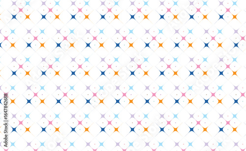 seamless pattern with colorful ribbons
