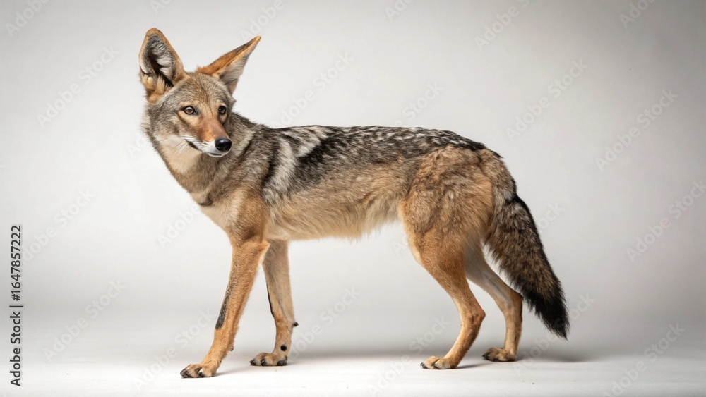 Fototapeta premium Jackal on studio background