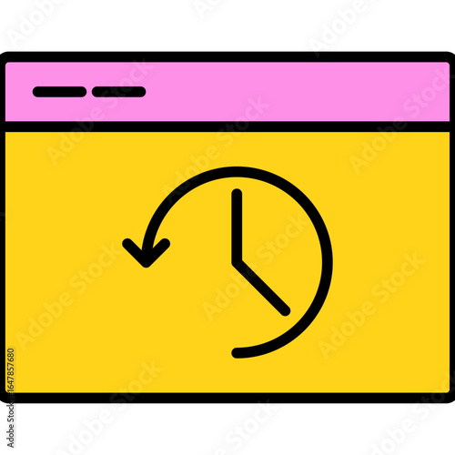 Web Browser Tool reload flat icon design