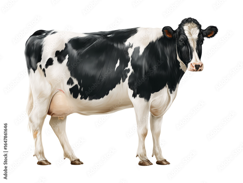 dairy cow isolated on transparent background dairy cow isolated on transparent background