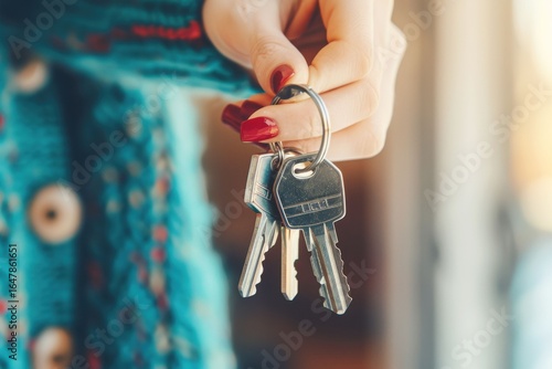 Keys held in hand indicating new beginnings and opportunities for the future