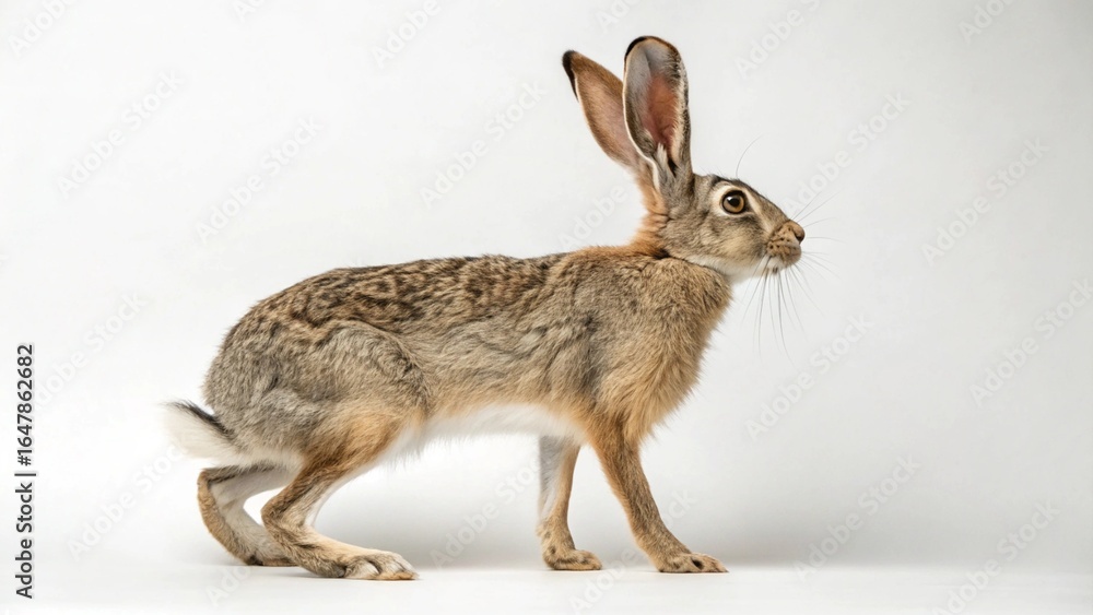 Obraz premium Jackrabbit on studio background
