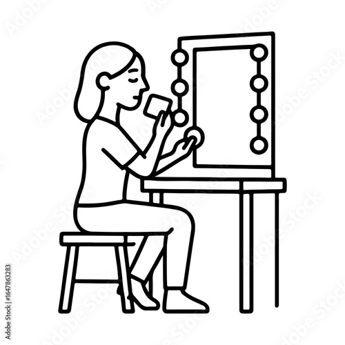 Line icon dressing room vector on white background
Vector line icon on white background