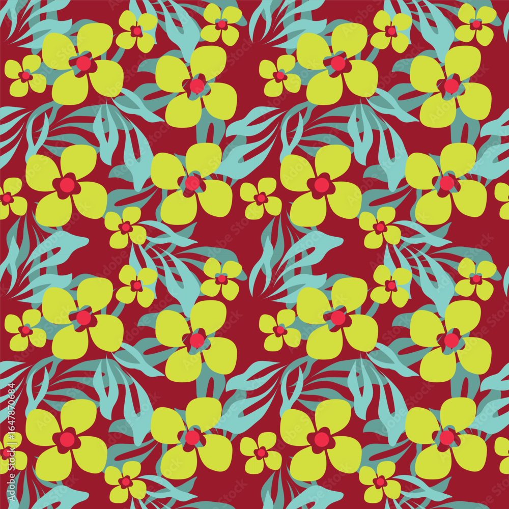 Fototapeta premium seamless floral pattern