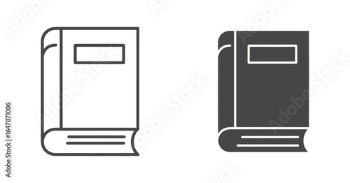 UntitledIllustration of a book isolated on white background, representing knowledge, literature, and education, perfect for library, study, and reading enthusiasts, showcasing its simple design