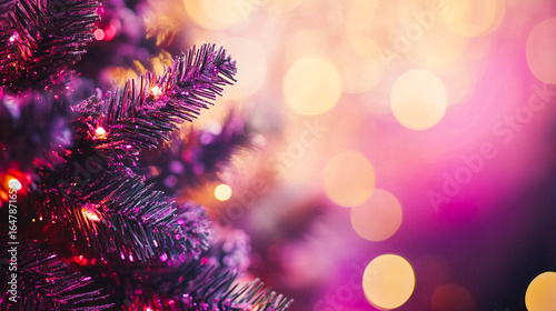 Wallpaper Mural Christmas background with lights, copy space Torontodigital.ca