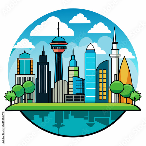 vector illustration of city