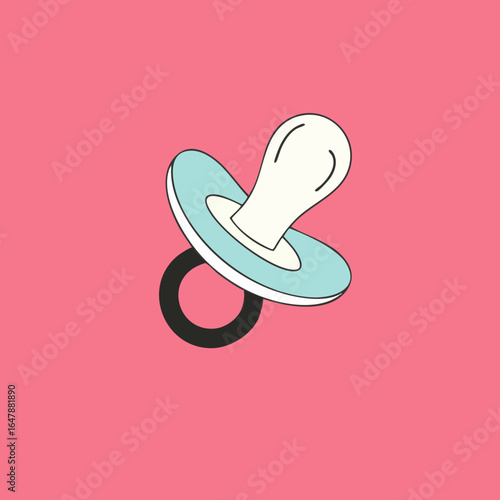 Baby pacifier vector illustration